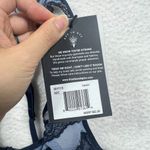 Thistle and Spire Bra Womens 32C Blue Denim Racerback Lace Festival Boudoir Sexy Size 32 C Photo 1