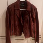 EXPRESS red soft leather jacket Photo 1