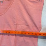 None Oversized V-neck Tee Short sleeves pink salmon Women’s size XXL Photo 2