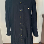 NWT Rachael Roy cutout back shirt dress size 4 Black Photo 0