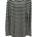 Bobbie Brooks Black White Cotton Blend Knit Scoop Neck Tunic Sweater Womens L Size L Photo 8