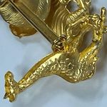 Premier Designs Animal Safari Brooch Vintage Gold Tone Elephant Zebra Giraffe Photo 13