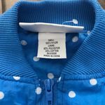 Vintage 90s Aviat Sportif France Blue Polka Dot Windbreaker Jacket XL Photo 2