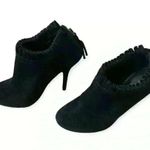 ALDO  Woman’s Black Suede Lacovone Ruffle Boots/Booties Photo 4