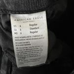 American Eagle  Curvy Mom Jeans Womens 6 Black Stretch High Rise Tapered Grunge Photo 4