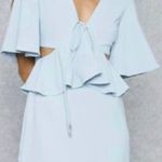 C/MEO COLLECTIVE LIGHT BLUE RUFFLE DRESS Photo 0