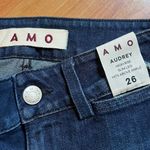 AMO Audrey Eclipse High Rise Slim Leg Cropped Jeans Photo 6