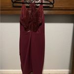 ASTR Elegant Burgundy Sleeveless Dress Photo 1