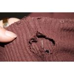 Abercrombie & Fitch Womens  Brown Ribbed Knit Wide Leg Pants with Pockets Size XS Photo 5