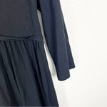 BODEN Classic Black Pleat Stretch Jersey Long Sleeves V Photo 5