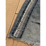 Free People NWT Beaded Sequin Western Cowgirl Distressed Denim Mini Skirt Sz 0 Photo 3