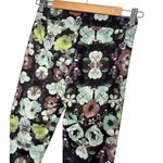 H & M Floral Stretch Yoga Full Workout Casual Lounge Leggings Black S Photo 2