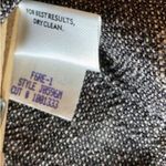 Eileen Fisher Linen Blend Gray Woven Open Front Fringe Trim Long Sleeve Jacket S Photo 5