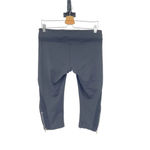 Splits59 Black Mesh Detail Zip Ankle Cropped Leggings Size Large Photo 2