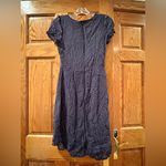 Love Sadie  - Elegant Navy Blue Polka Dot Dress Photo 4