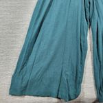 Anthropologie Bionda Plisse Jumpsuit XL Green Wide Leg Smocked Waist Pull On Photo 7