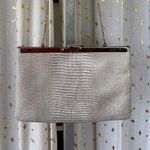 Etra Vintage 1960 Genuine Snakeskin Pattern Leather Expand Envelop Clutch Purse Photo 0
