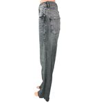 ZARA  Women's Gray Washed High Waisted Raw Hem Straight Leg Denim Jeans Size 4 Photo 1