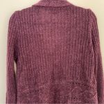 Covington | Petite Burgundy Waterfall Front Cardigan | LP Photo 3