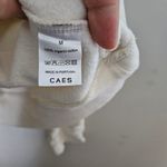 Caes Sweatshirt Ivory Cream White Crewneck Neutral Casual Organic Cotton Pleated Size M Photo 8