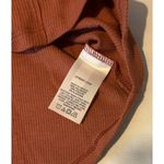EUC UpWest Waffle Knit Long Sleeve Crewneck Top, Rust, Sz M Red Size M Photo 5