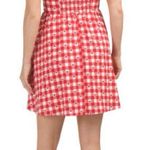 Avec Les Filles NWT ANTHROPOLOGIE  Cherry Gingham Red Mini Dress Sz 14 Photo 1