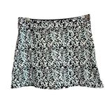Tranquility athletic Skirt Black White Leaf Print‎ Athleisure Activewear MedI Size M Photo 4