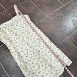 Abercrombie & Fitch NEW Sleeveless Mini Dress Lemon Print White Yellow Small Photo 11