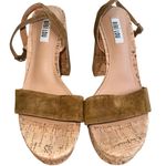 Bibi Lou Women's Brown Suede & Cork Strappy Platform Heel Sandals EU37/ US7 NWOT Size 7 Photo 7