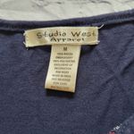 Studio West  Shirt Top M. Flowy tank, patriotic colors Photo 1