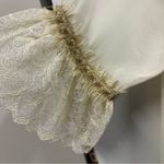 Basically Me  Cream Embellished Lightweight Off Shoulder Lined Dress Nightgown M Photo 6