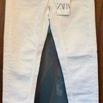 ZARA  Women’s White Mid Rise Skinny Distressed Jean USA 2 (34) NWT Photo 0
