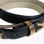 Vince Camuto  Black Belt with Gold Accents Photo 0