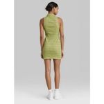 Wild Fable  Women’s  Medium Sleeveless Zip Front Polo Dress Green Stripe Photo 1