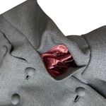 Vtg Joseph R. Harris Wool Coat Gray Sz S Genuine Fur Collar ILGWU Made Luxury Photo 9