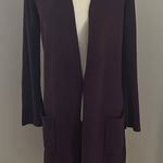Max Studio Deep Plum Knit Cardigan sz S Photo 0