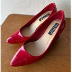 Isaac Mizrahi Women’s Patent Red pointe toe heels Sz talle 7.5 sku 2760 Photo 0