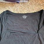 Suuksess Long Sleeve Square Neck Top Black Size XL Photo 2