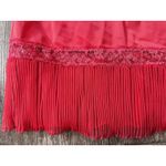 Vanity Fair Vintage‎ red half slip  Accordian pleat size 6 Photo 2