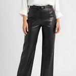 SIMKHAI Mackenzie Vegan Leather Pants, Black, 8 (US) Black Photo 3