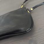 Coach  Poppy Wristlet Wallet Black Patent Leather Gold Zipper Y2K Photo 4