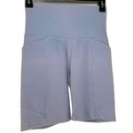 NWOT Blue Biker Shorts High Rise Yoga Pilates CALIA by Carrie Underwood Size S Photo 0