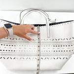 Kate Spade Lillian Court Laser Cut Tote Purse Bag Leather White Photo 2
