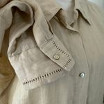 Elie Tahari Solid Linen Shirt Photo 6
