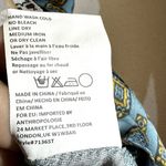 Anthropologie  Tiny Top Sleeveless V-Neck Side Tie Floral Blue XSmall Photo 4