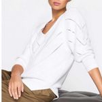 Brochu Walker Decker V-Neck Cotton-Blend Sweater White Size Small Photo 2