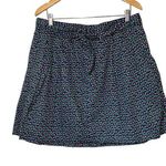 Gap  Women's Floral A-Line Skirt Mini Leaf Lined Waist Tie Green Pink Blue Size 1 Photo 0