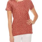 Vince Camuto NWT Calico Linen Blend Pocket Tee Photo 1