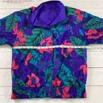 Joan Walters 90’s Vintage Purple Floral Reversible Windbreaker Jacket Size S Photo 6