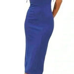 Hello Molly Royal Blue Midi Dress Photo 0